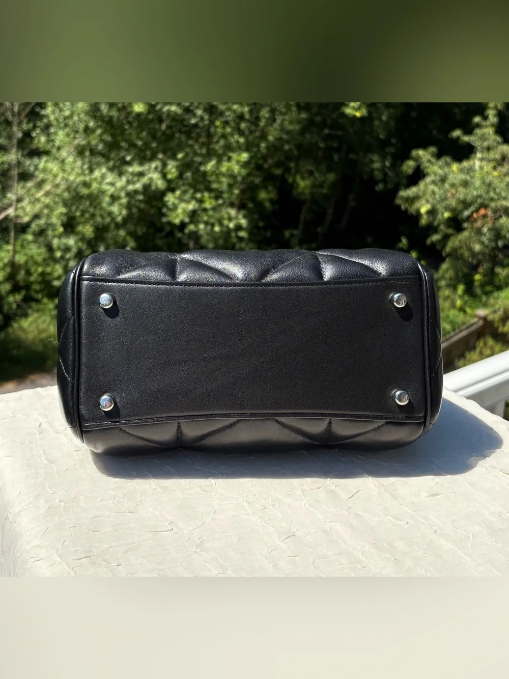 COACH Rowan Satchel Bag With Puffy Diamond Quilting CJ610
